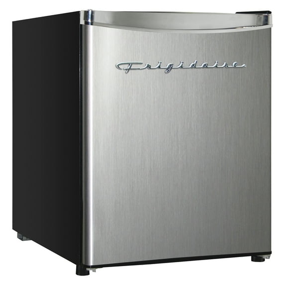 Frigidaire, 1.6 Cu. ft. Capacity Retro Refrigerator with Chrome Trim, EFR182, Platinum