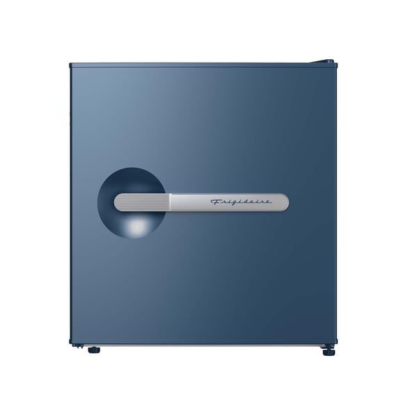 Frigidaire 1.6 Cu. ft. Retro Compact Refrigerator with Chiller Compartment, Mini Fridge for Bedroom, Dorm, Office, Azure