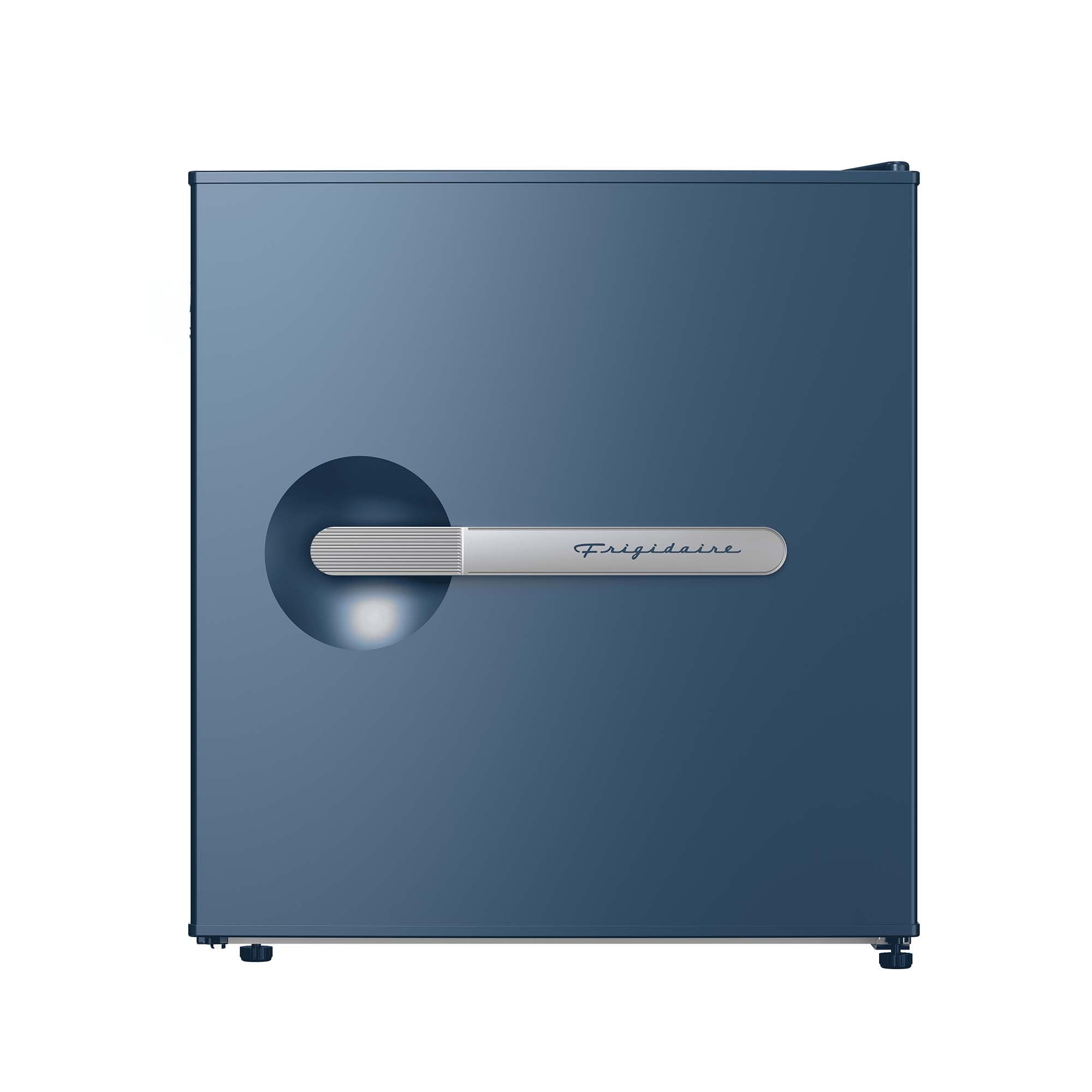 Frigidaire 1.6 Cu. ft. Retro Compact Refrigerator with Chiller Compartment, Mini Fridge for Bedroom, Dorm, Office, Azure