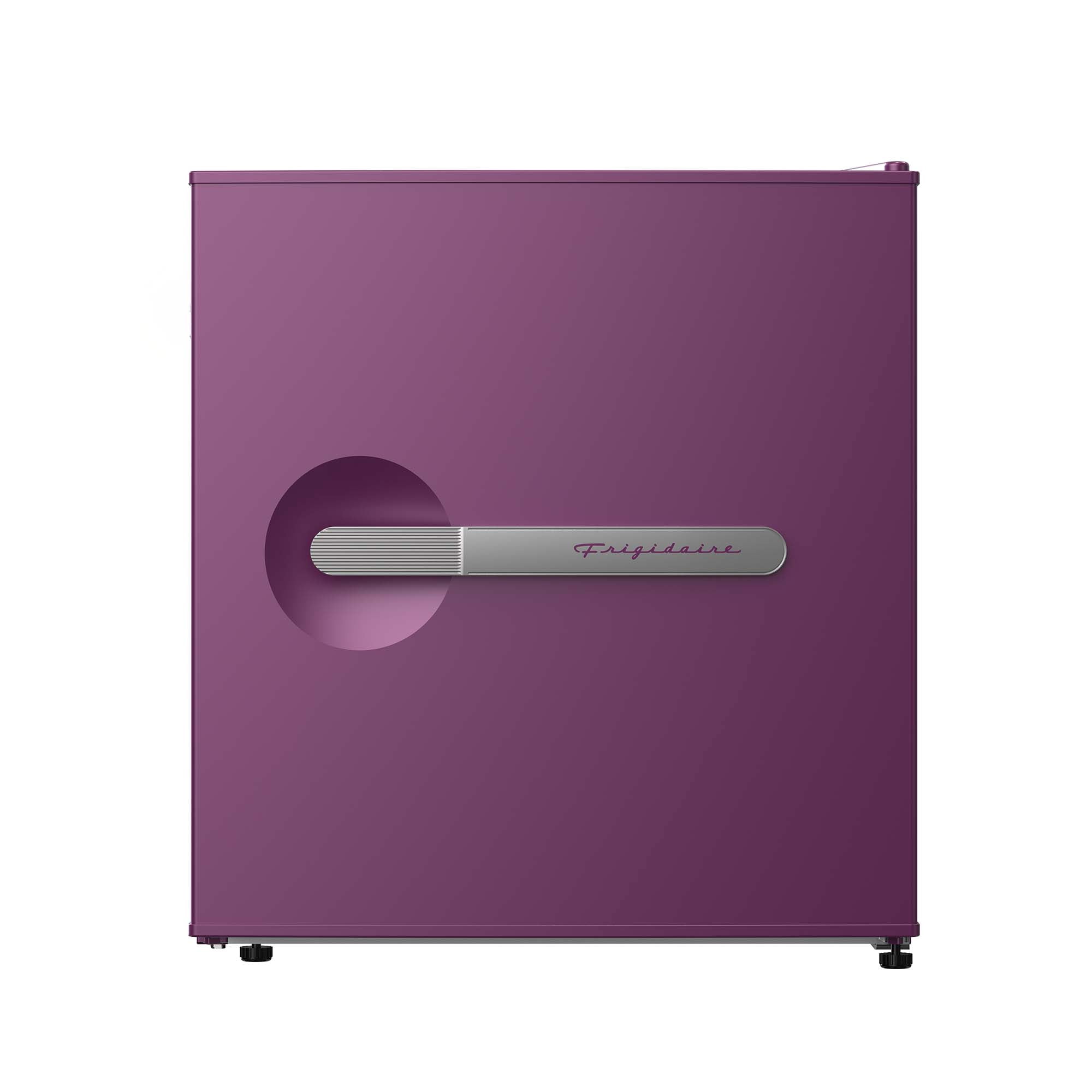 Frigidaire 1.6 Cu. ft. Retro Compact Refrigerator with Chiller Compartment, Mini Fridge for Bedroom, Dorm, Office, Purple