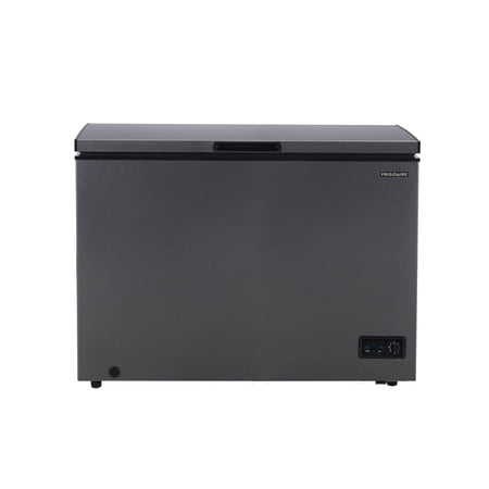Frigidaire 10 Cu. ft. Garage Ready Chest Freezer in Black Granite Finish, Large Deep Freezer for Garage, Kitchen, Basement, Bulk Food Storage