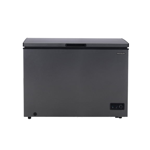 Frigidaire 10 Cu. ft. Garage Ready Chest Freezer in Black Granite Finish, Large Deep Freezer for Garage, Kitchen, Basement, Bulk Food Storage