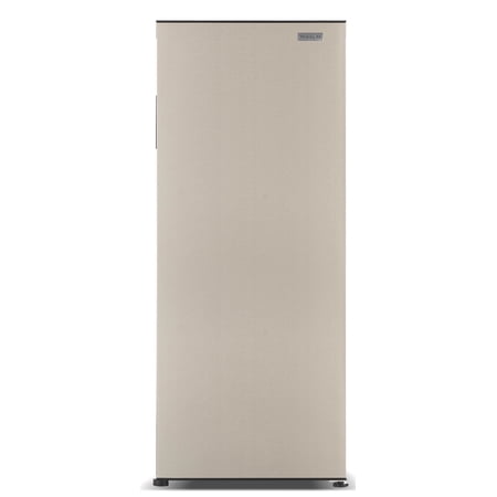 Frigidaire 10 cu. ft. Garage Ready Upright Freezer with Platinum Door & Recessed Handle, Adjustable Temperature Control, Flush Back Design, Efficient Cooling, EFRF1007-SS