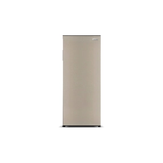 Frigidaire 10 cu. ft. Garage Ready Upright Freezer with Platinum Door & Recessed Handle, Adjustable Temperature Control, Flush Back Design, Efficient Cooling, EFRF1007-SS