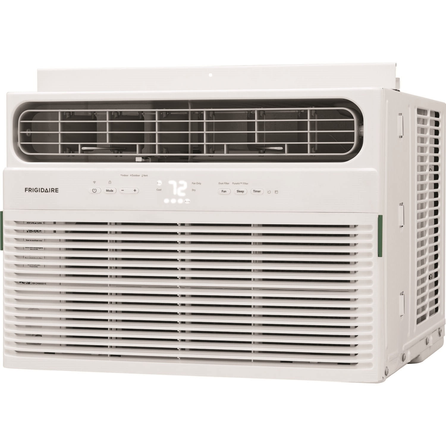 White 10,000 BTU Smart Window Air Conditioner with Remote