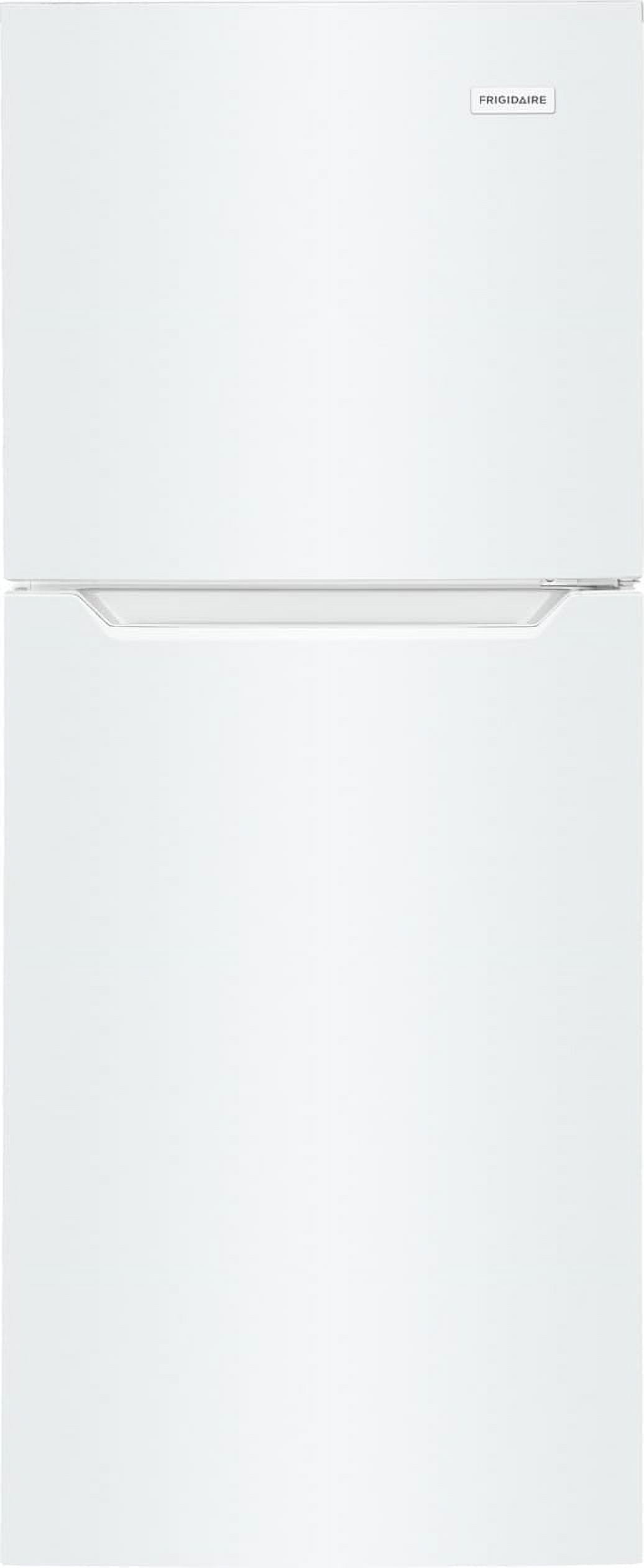 Compact White Energy Star Top Freezer Refrigerator with Ice Maker