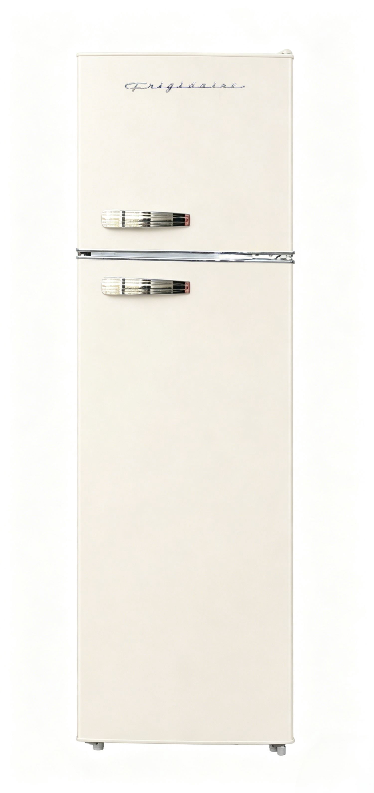 Frigidaire 10 Cu. Ft. Top Mount Retro Refrigerator, Apartment Size Compact Fridge, Cream