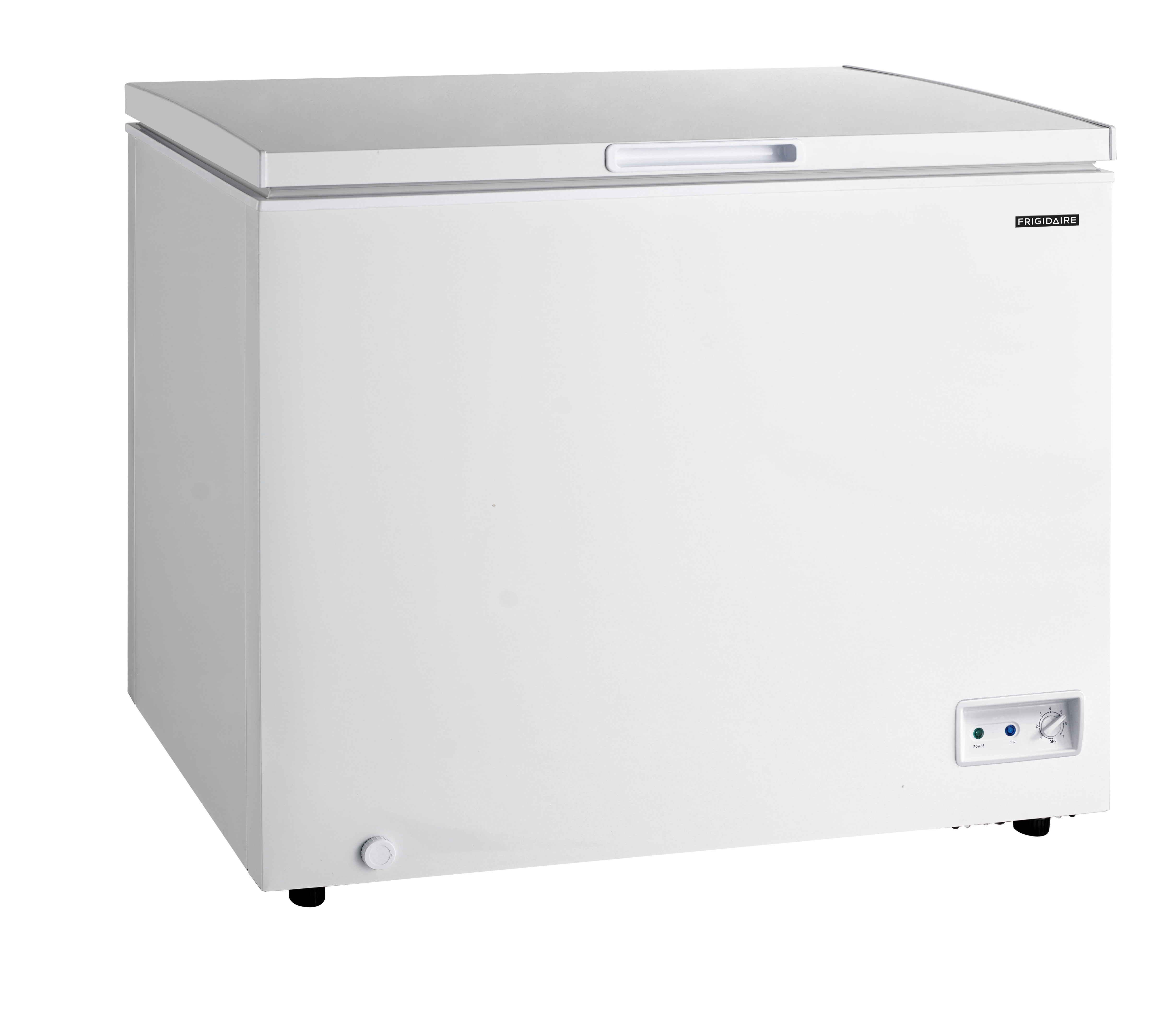 Frigidaire 10 Cu. ft. Chest Freezer, White Garage Ready Deep Freezer for Basement, Kitchen, Bulk Food Storage