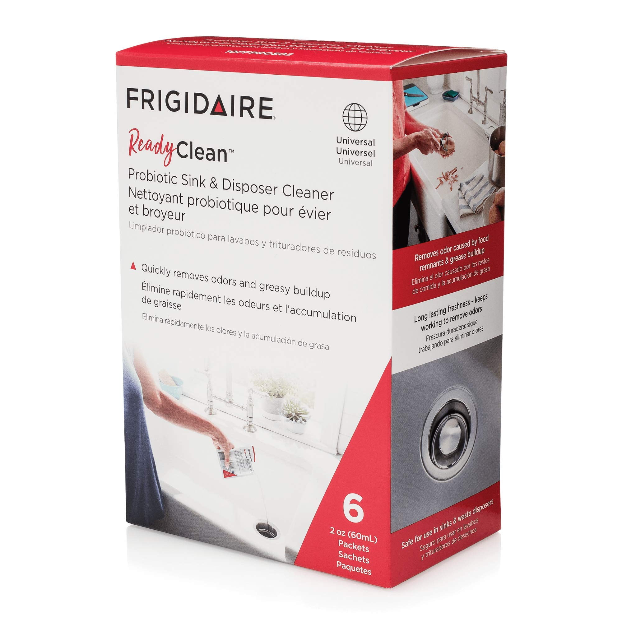 Frigidaire 10FFPROS02 ReadyClean Probiotic Sink & Disposer Cleaner, Liquid, 12 Ounces