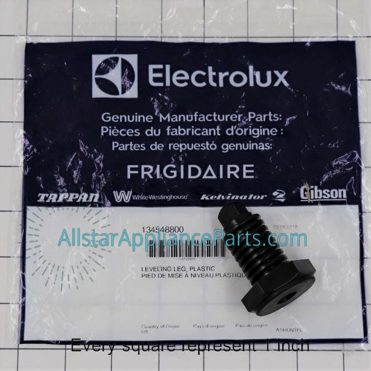 Frigidaire 134548800 Leveling Leg