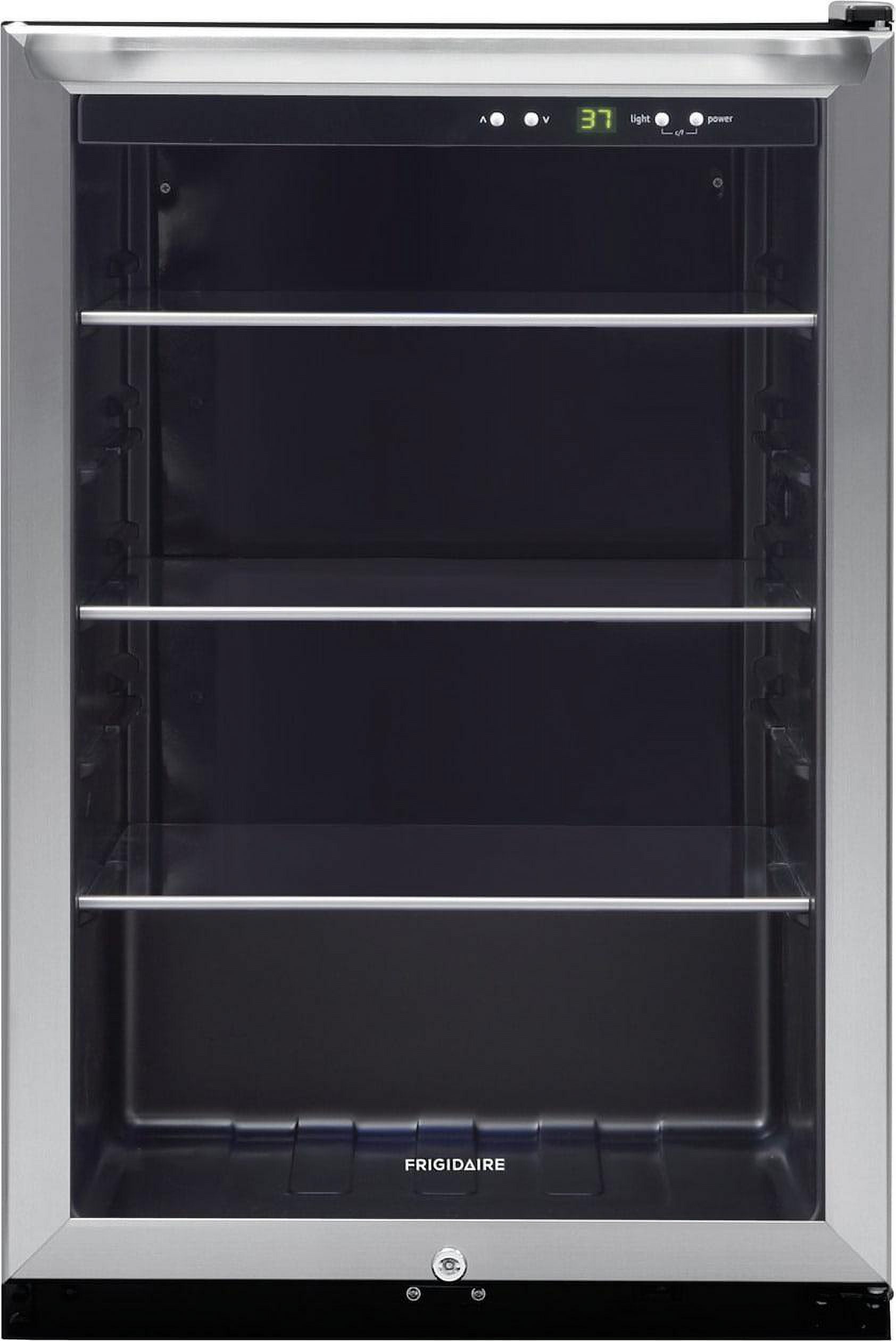 Stainless Steel 4.6 cu. ft. Beverage Center with Glass Door