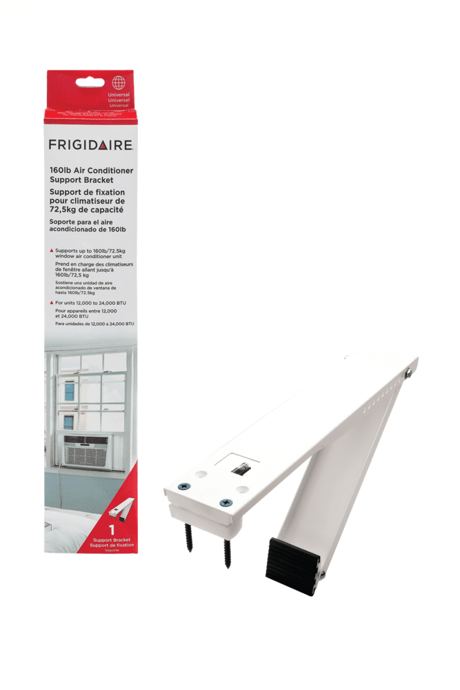 White Galvanized Steel 160 lb Air Conditioner Support Bracket