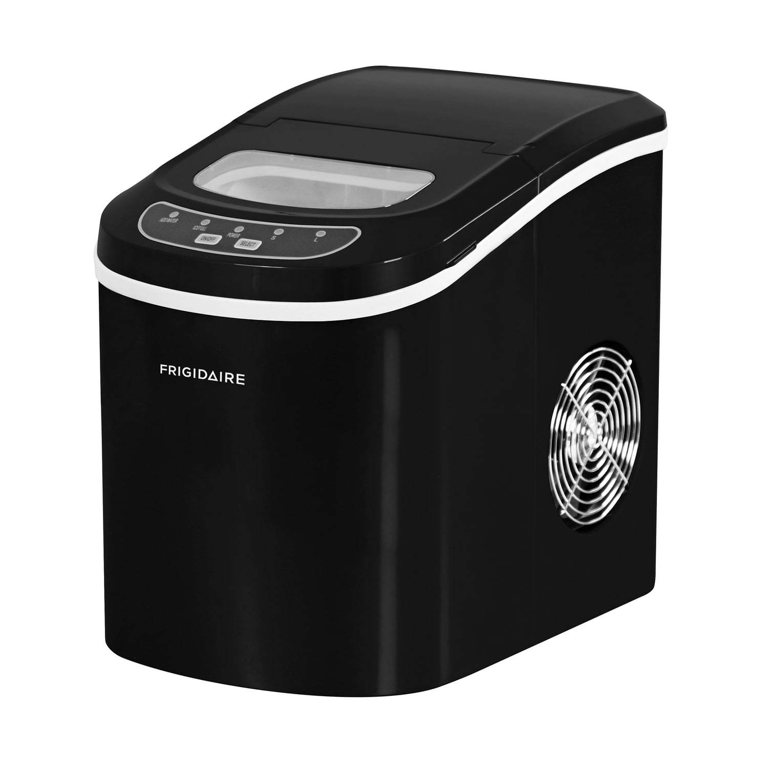 Frigidaire 200-Watt 26 Lbs. per Day Portable Compact Ice Maker, Black