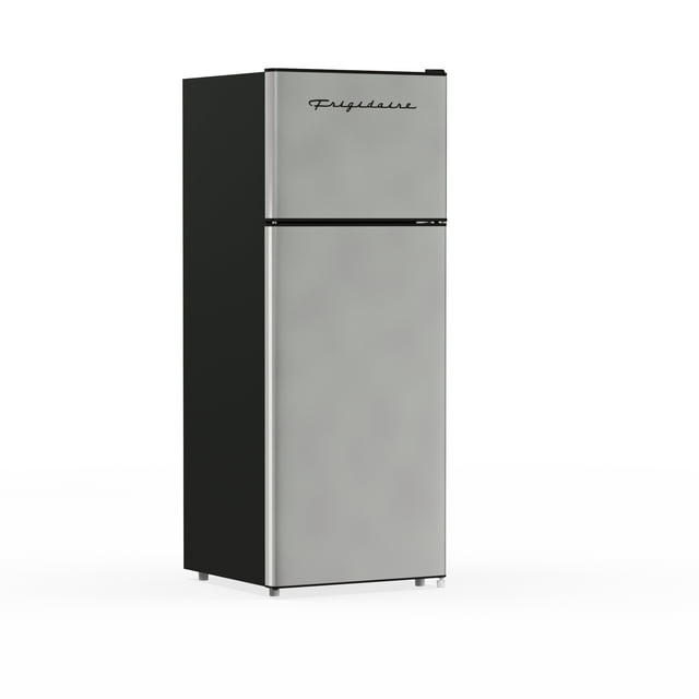 Frigidaire 21 in. 7.5 Cu. ft. Retro Refrigerator, Standard Door Style, Stainless Look - New