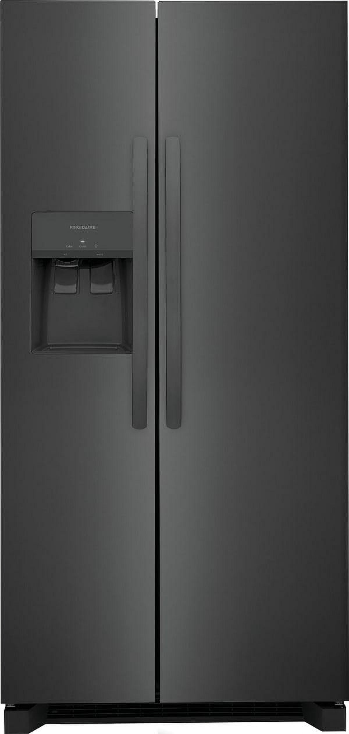 Frigidaire FRSS2323AD 22.3 Cu. Ft. Standard Depth Side by Side Refrigerator, Black Stainless Steel