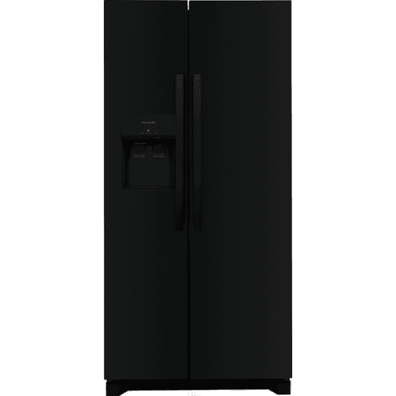 Frigidaire FRSS2323AB 22.3 Standard-Depth Side by Side Refrigerator, Black