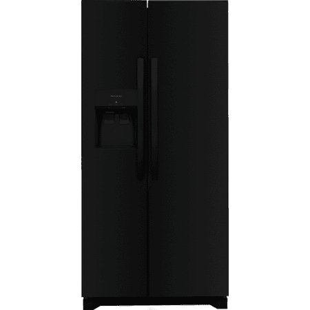 Frigidaire - 22.3 Cu. Ft. Side-by-Side Refrigerator - Black