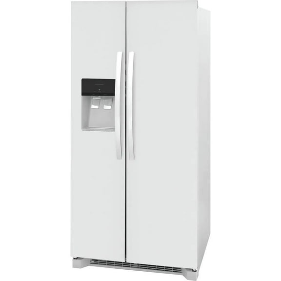 Frigidaire 223 Cu Ft Side-By-Side Refrigerator with Adjustable Storage and Ice Maker, White