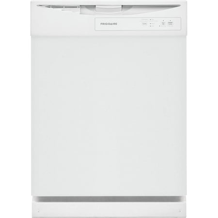 Frigidaire - 24" Front Control Built-In Dishwasher with Energy Saver Dry, 62dba - White