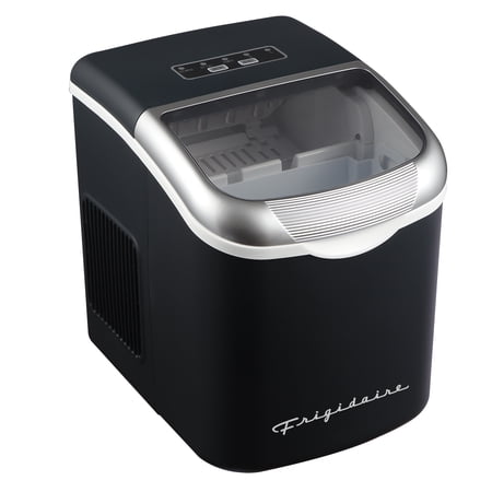 Frigidaire 26 Lbs. Countertop Bullet Ice Maker, Retro Ice Machine with Touch Controls, Black