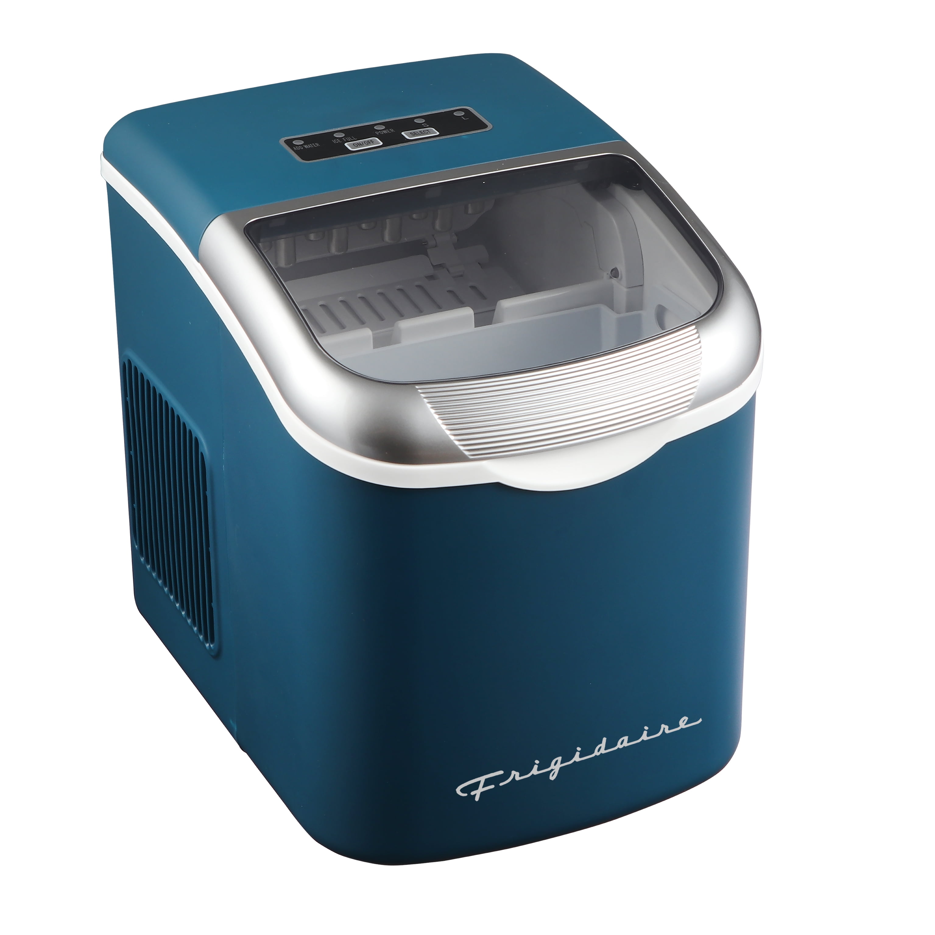 Frigidaire 26 Lbs. Countertop Bullet Ice Maker, Retro Ice Machine with Touch Controls, Navy