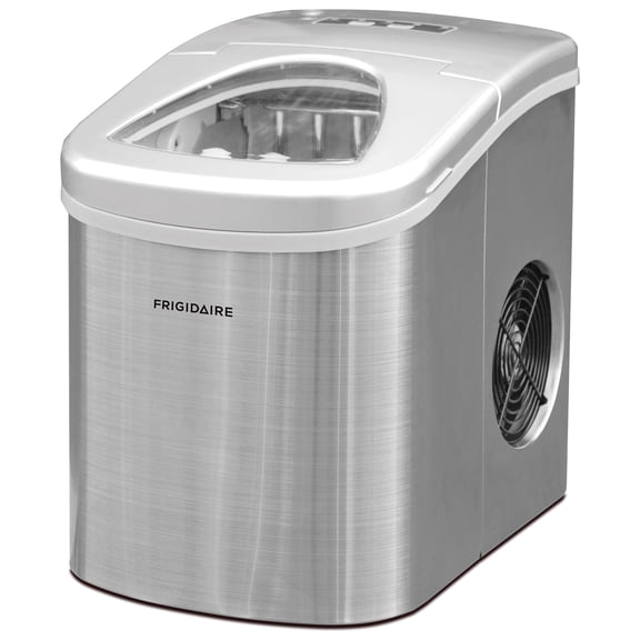 Frigidaire 26 Lbs. per Day Stainless Steel Countertop Ice Maker, Silver