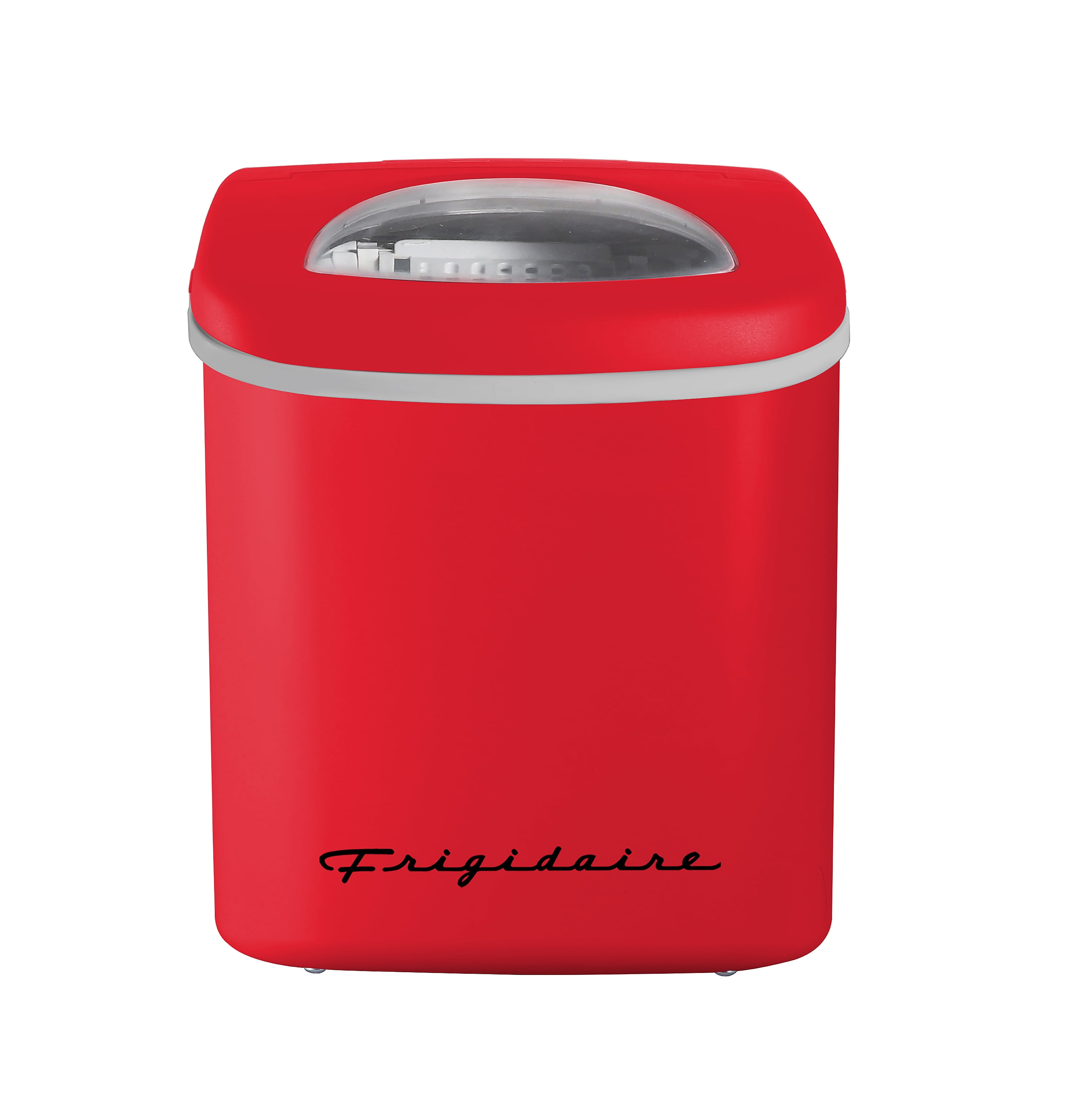 Frigidaire, 26 lbs. Retro Ice Maker, Bullet Shaped Ice, Red, EFIC128