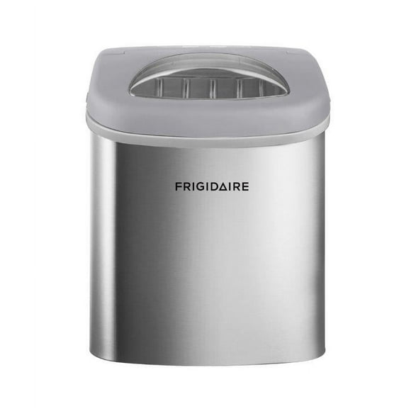 Frigidaire, 26 lbs. Ice Maker, Bullet-Shaped Ice, Stainless Steel, EFIC130