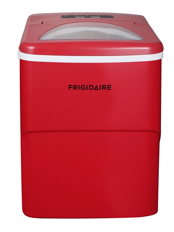 26 lbs. Bullet Ice Maker, Portable Countertop Ice Machine with Digital Controls, Red