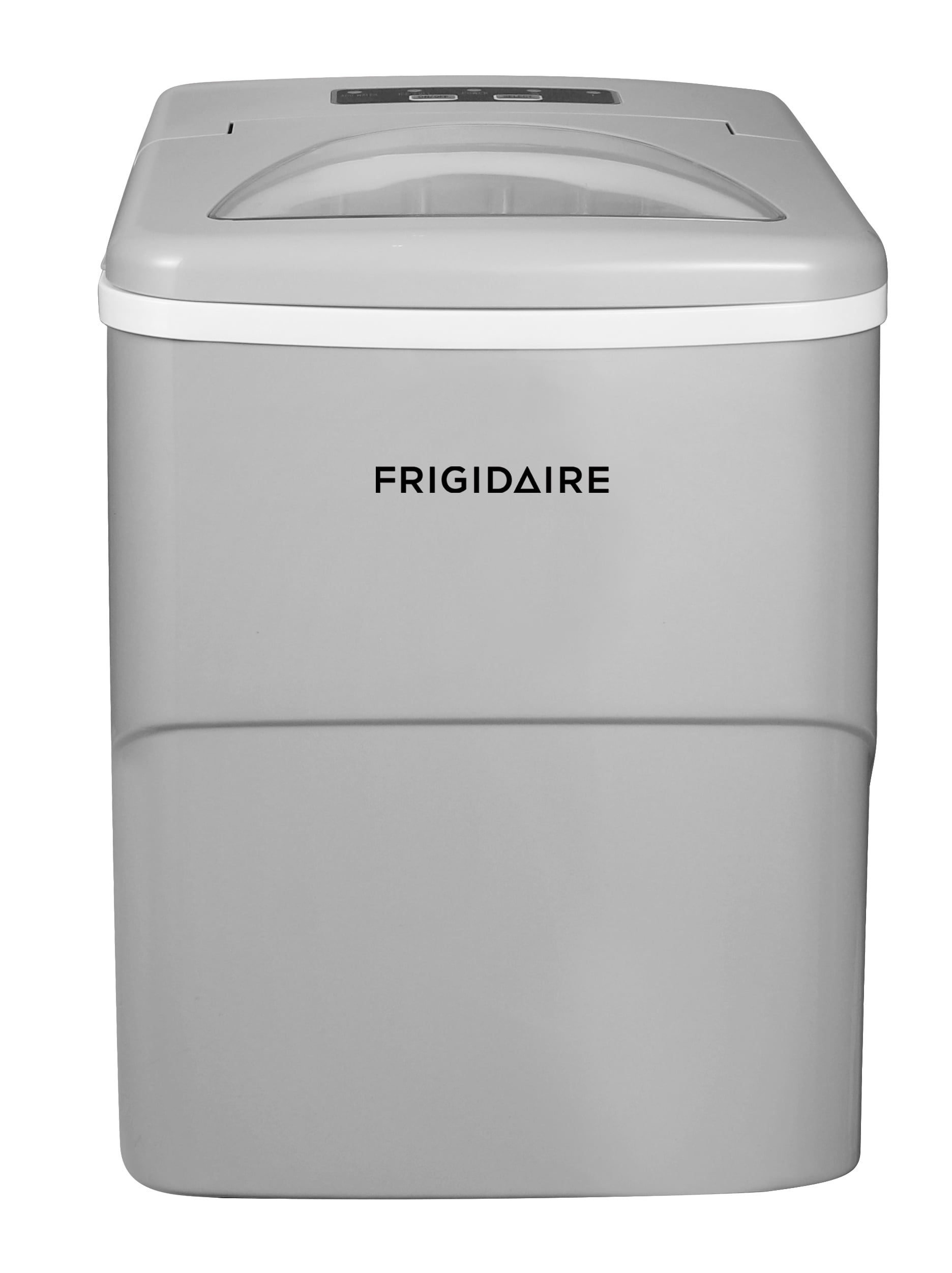 Silver Compact Countertop Portable Ice Maker with 26 lbs Capacity