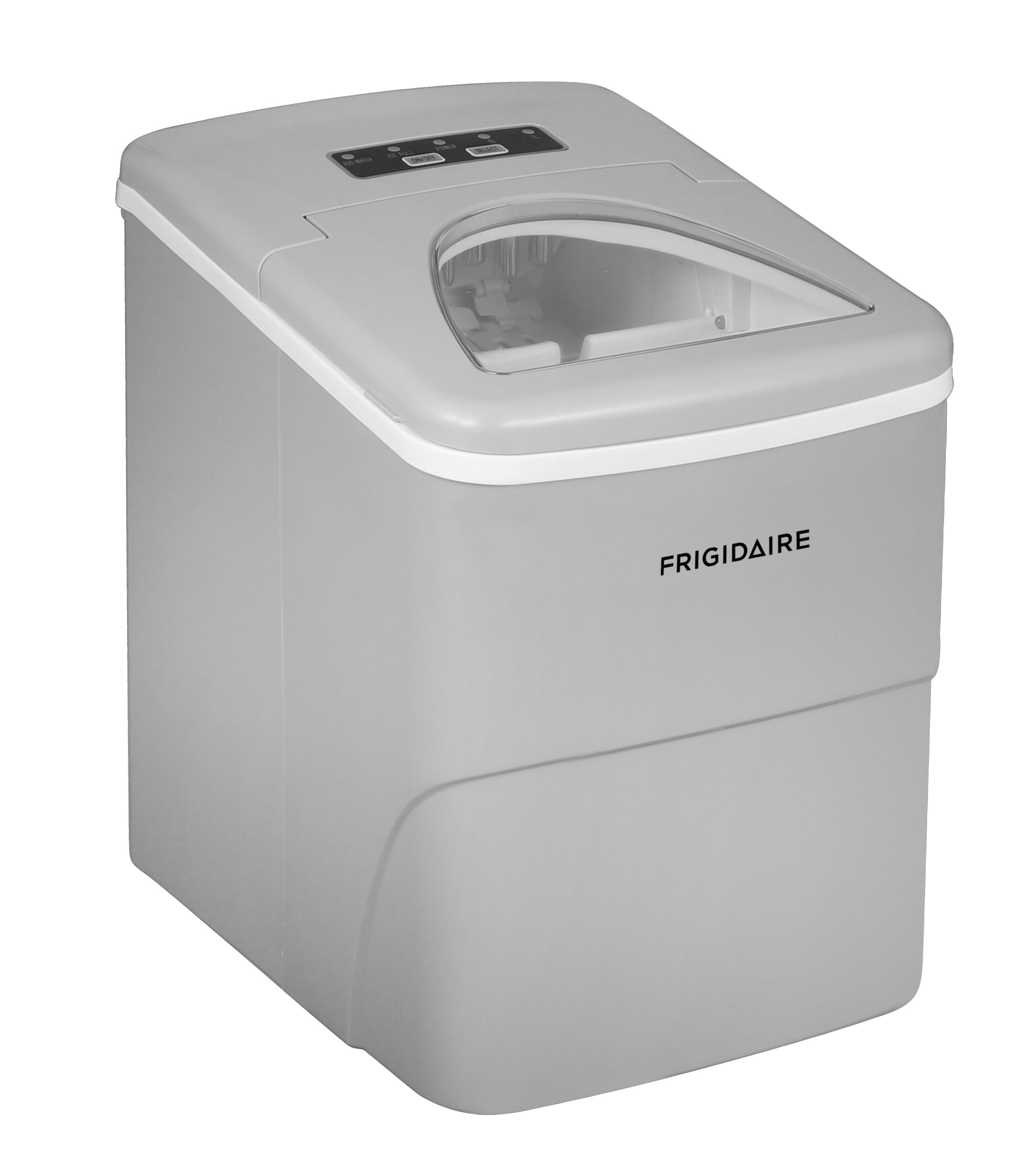 Frigidaire 26 lbs. Bullet Ice Maker with Digital Controls, Portable Countertop Ice Machine with Fast Ice Production,  Silver
