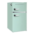 thumbnail image 1 of Frigidaire, 3.1 Cu. Ft. 2 Door Retro Compact Refrigerator , Built-In Side Bottle Opener, Mint, 1 of 7