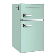Frigidaire, 3.1 Cu. Ft. 2 Door Retro Compact Refrigerator , Built-In Side Bottle Opener, Mint