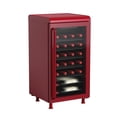 thumbnail image 1 of Frigidaire 27 Bottle / 117 Can Retro Wine Cooler with Built-in Bar Top, 3.1 Cu. ft. Beverage Refrigerator with Tempered Glass Door, Merlot, 1 of 14
