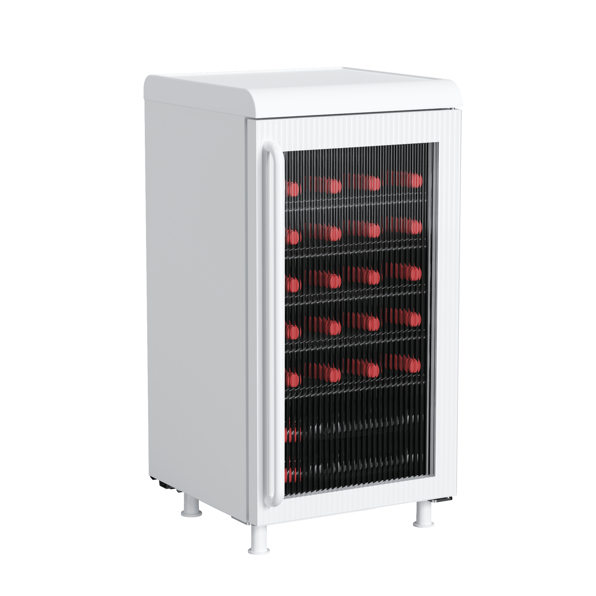 Frigidaire 27 Bottle / 117 Can Retro Wine Cooler with Built-in Bar Top, 3.1 Cu. ft. Beverage Refrigerator with Tempered Glass Door, White