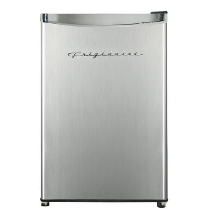 Frigidaire - Platinum Series Retro 3.2 Cu. Ft. Compact Fridge - Stainless with Chrome Trim - Stainless/Chrome Trim