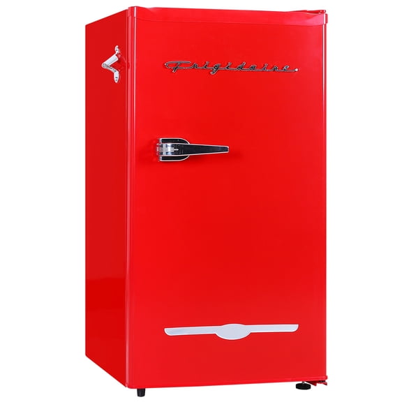 Frigidaire 3.2 Cu. Ft. Retro Compact Refrigerator with Side Bottle Opener EFR376, Red