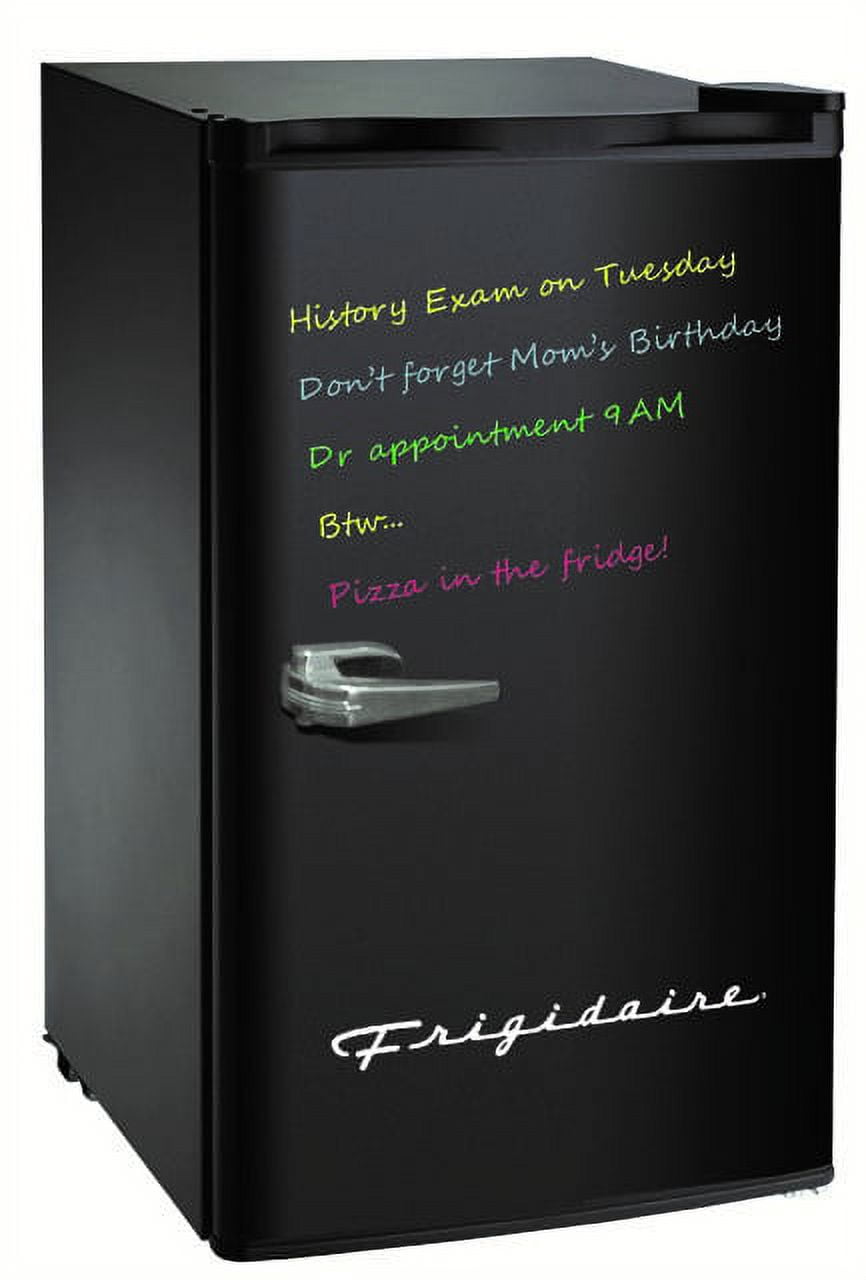 Frigidaire 3.2 Cu Ft Retro Dry Erase Compact Fridge, (EFR331BLACK