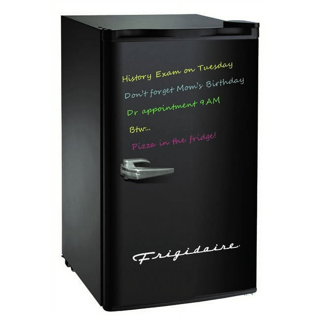 Frigidaire 3.2 Cu Ft Retro Dry Erase Compact Fridge, (EFR331-BLACK), Black