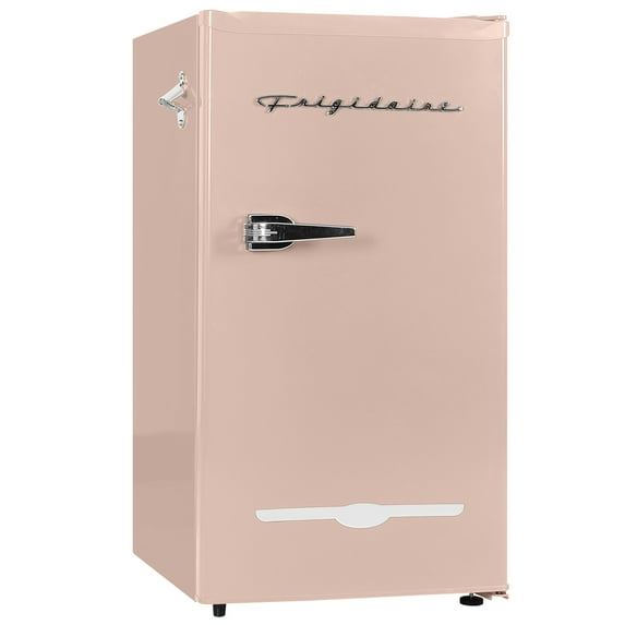 Frigidaire 3.2 Cu ft Retro Compact Refrigerator With Side Bottle Opener EFR376, Coral