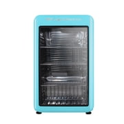 Frigidaire 3.3 Cu. ft. 102 Can Retro Refrigerator, 95 Liter Mini Fridge with Glass Door, Blue