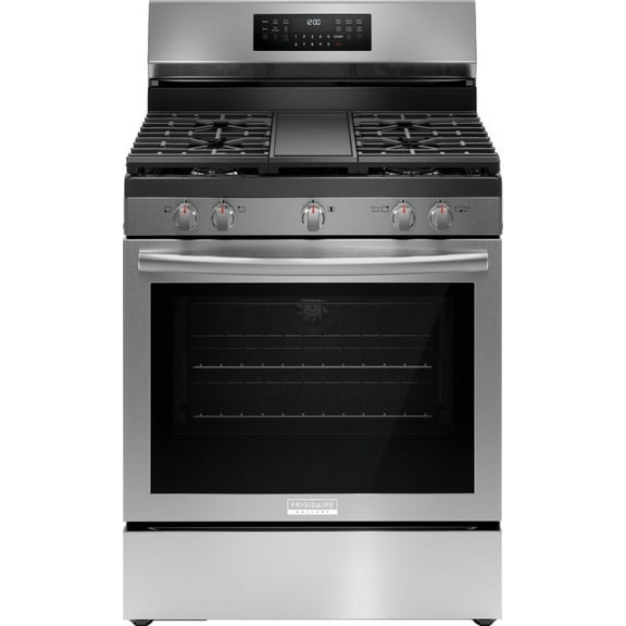 Frigidaire 30" Rear Control Gas Range-Stainless Steel GCRG3060BF