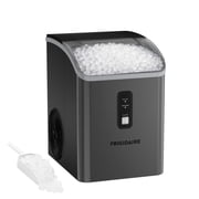 Frigidaire Nugget Ice Maker 33 Lbs, Black Stainless Steel Countertop Soft Pellet Ice Maker for Home, Kitchen, Office, Bar