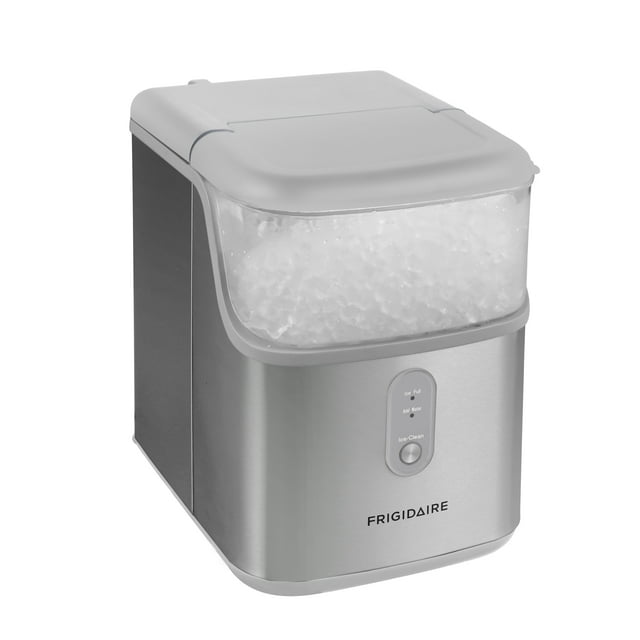 Frigidaire 33 lbs. Premium Nugget Ice Maker Stainless Steel, EFIC228