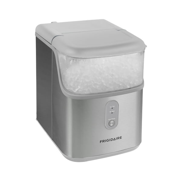 Open Box Frigidaire 33lb Countertop Nugget Ice Maker, Stainless Steel EFIC228