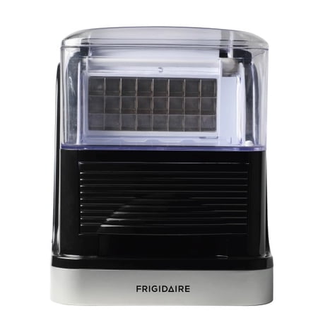 Frigidaire 33LBS SQUARE CLEAR ICE COMPACT ICE MAKER, (EFIC229-VCM), BLACK