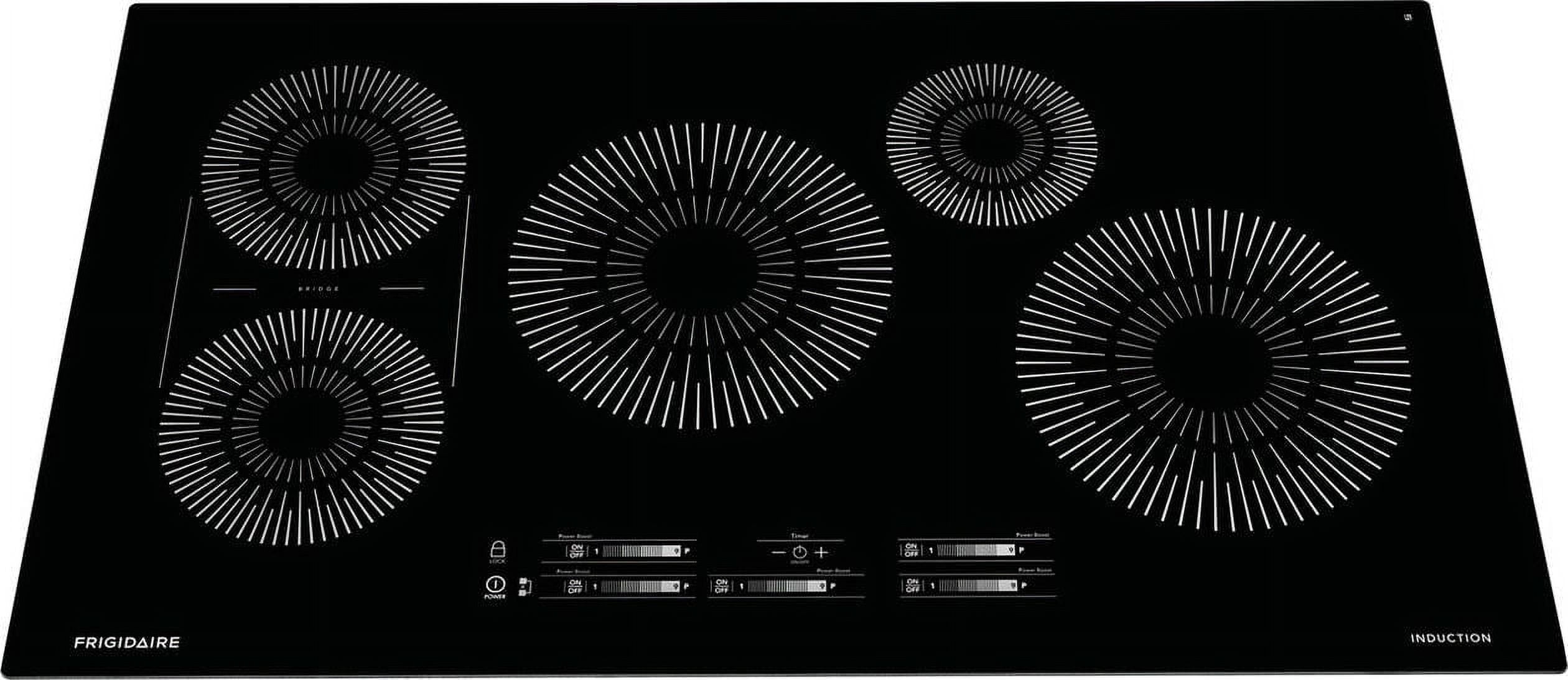 36" Black Induction Cooktop with Touch Control and 5 Burners