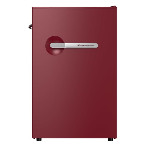 Frigidaire 4.5 Cu. ft. Compact Retro Fridge with Built-in Side Bottle Opener, Mini Fridge with Chiller Compartment, Merlot