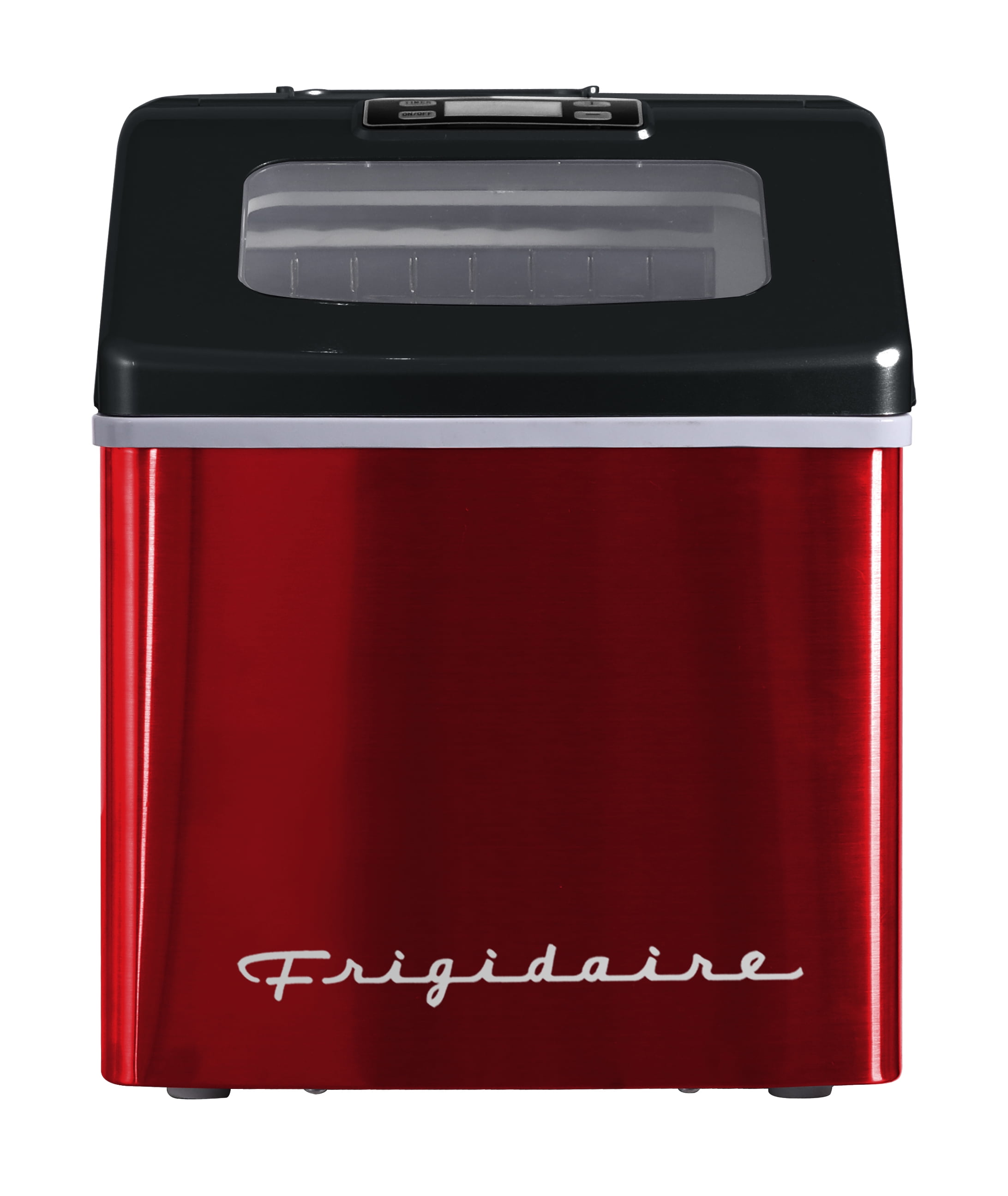 Square Rice Maker Frigidaire 40 lbs Countertop Clear Square Ice Maker EFIC452, Red ...