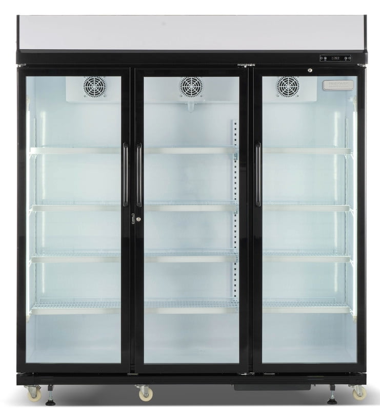 Frigidaire 49.4 Cu. ft. Triple Door Glass Display Commercial Refrigerator with Digital Control